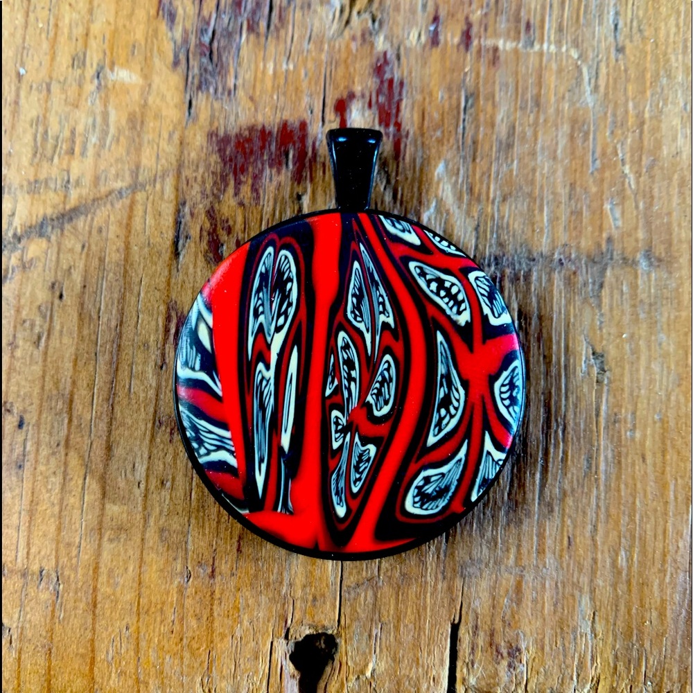 Southwestern Caliché Clay & Resin Pendant